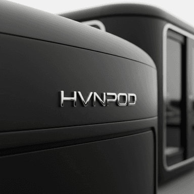 HVNPOD 3D chrome badge